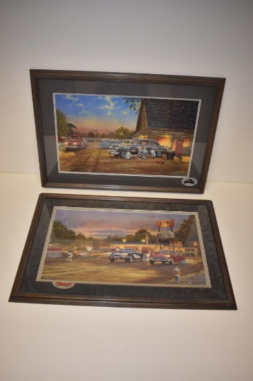 LIMITED EDITION LOT OF 2 FRAMED AND MATTED
