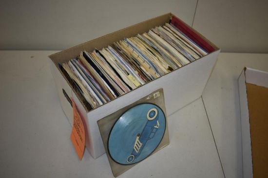 15" LONG BOX FULL OF 45'S