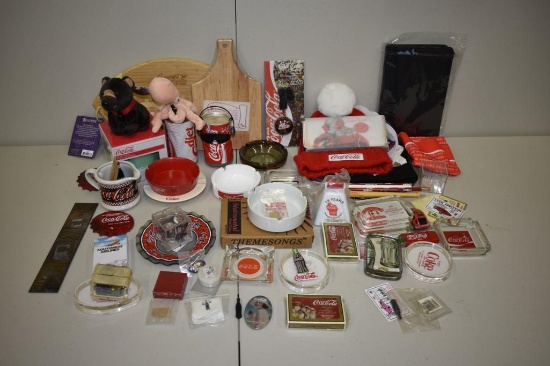 BOX INSIDE BOX OF ASSORTED COCA-COLA ITEMS