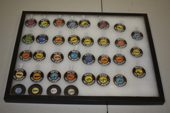 FRAMED DISPLAY MATTEL HOT WHEELS