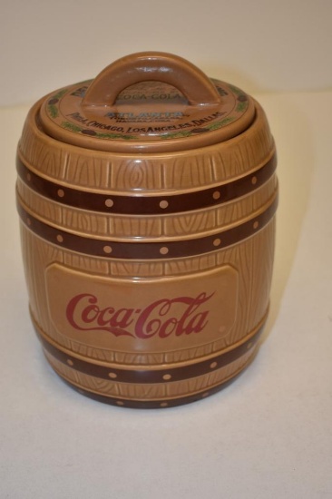 COCA-COLA KEG COOKIE JAR 1999