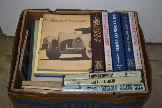 BOX WITH BOOKS; FORD, MERCURY, LINCOLN
