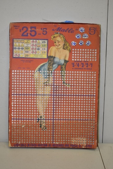 VINTAGE MABLE GAMBLING CASINO CARD