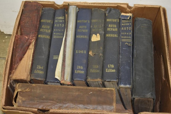 BOX WITH AUTO REPAIR BOOKS
