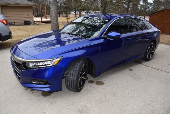 2018 HONDA 4 DOOR SEDAN, MODEL ACCORD SPORT