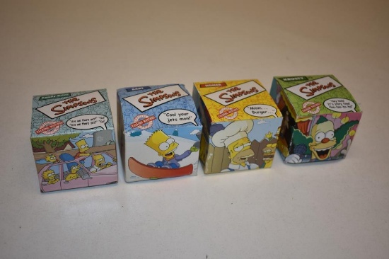 Vintage Lot of 4 The Simpsons Official Talking Watches New in Box Bart, Homer, Crusty, and Family