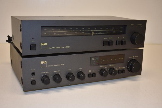 Vintage NAD Stereo Integrated Amplifier 3140 & Matching Tuner 4020A