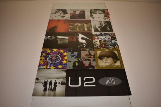 Vintage 2001 U2 Poster Ft All Albums at the time 34"x22"