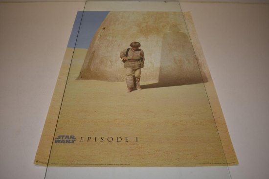 Vintage Star Wars Episode I The Phantom Meanace Movie Poster 36"x23"