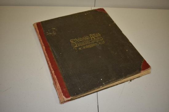 Antique 1919 Standard Atlas Plat Map of Richland County Wisconsin Book