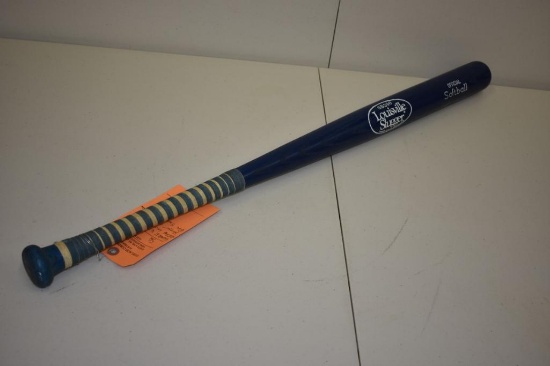 Vintage Scarce Vintage SB 396 Louisville Slugger Official Wooden Blue Softball Bat
