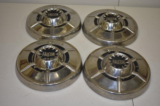 Set of 4 Vintage 1960s Ford Falcon Hub Caps Automotive
