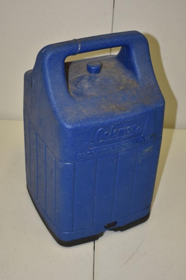 Scarce Vintage Coleman Propane Lantern Model 5114B in Blue Case