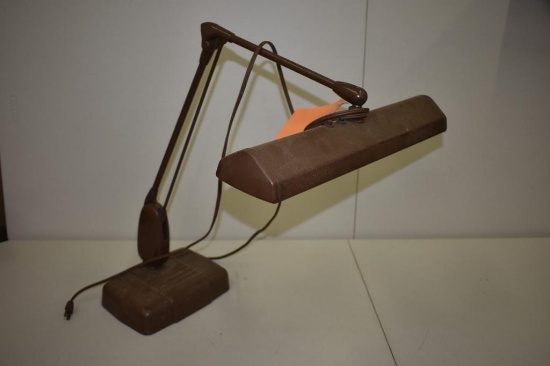 Vintage Industrial Workbench Desk Lamp 24" Tall