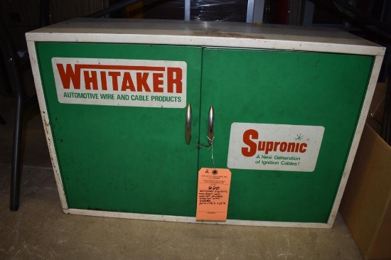 WHITAKER SUPRONIC TWO DOOR WALL CABINET, DIVIDED INTERIOR WITH SHELVES 32" X 11-1/2" X 21"H