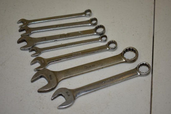 SNAP-ON SAE COMBINATION WRENCH SET 5/16-11/16" 2 PIECES MISSING 5/8"
