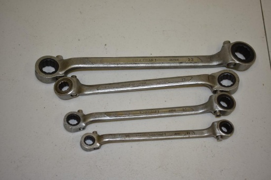 TRUECRAFT METRIC BOX RATCHET WRENCHES 10MM-14MM, 17MM, 19MM & 22MM