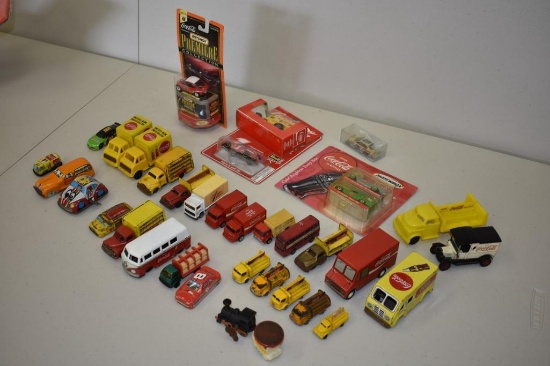 (2) BOXES COCA-COLA SMALL TOY CARS: