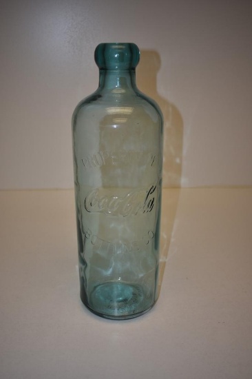 VINTAGE COCA-COLA BOTTLING CO GLASS BOTTLE, APPROX 20" HIGH, "PROPERTY OF"