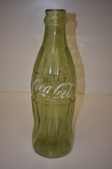 VINTAGE COCA-COLA BOTTLING CO GLASS BOTTLE APPROX 20" HIGH