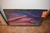 (3) PRINTS IN MATCHING FRAMES GLASS; CRACKET IN TWO