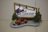 VINTAGE WOOD/PLASTIC ELECTRIC DISPLAY