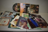 BOX WITH ASSORTED 33-1/3 LPS & 45'S