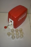 COCA-COLA PLASTIC DRINK DISPENSER WITH PLASTIC
