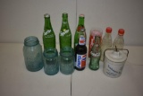 Large Lot of Old Bottles, Jars, Glasses + More!