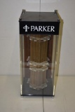 VINTAGE PARKER PEN LIGHTED MOTION DISPLAY CASE