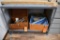 METAL BENCH WITH LOWER SHELF, NO CONTENTS, 4' X 30