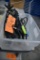 BIN WITH ASSORTED PNEUMATIC SPRAY NOZZEL AND HOSE