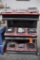 WOODEN RACK WITH CONTENTS, PRIMARILY PHILLIPS HEAD SCREWS