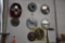 DADO BLADES AND ASSORTED SAW BLADES ON THIS BOARD