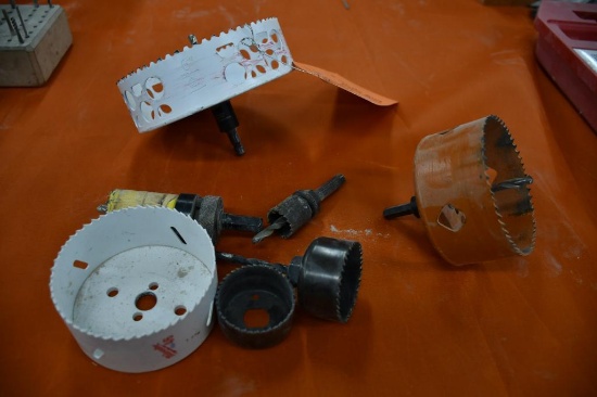 ASSORTED HOLE SAW BITS UP TO 6"