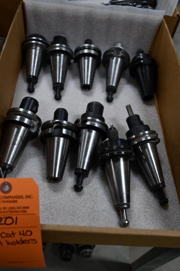 (10) CAT 40 TOOL HOLDERS