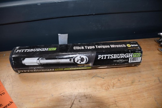 PITTSBURGH PRO 1/4" DRIVE CLICK TYPE TORQUE WRENCH