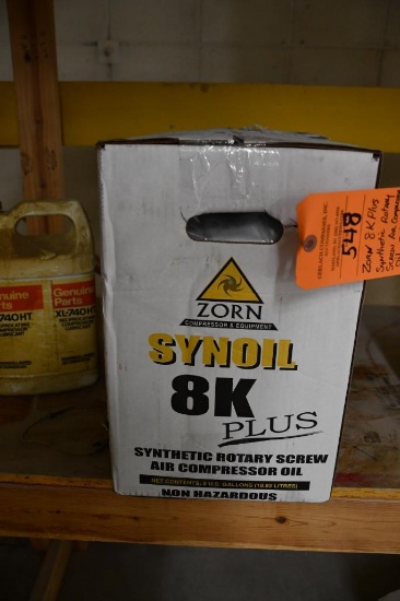 ZORN 8K PLUS SYNTHETIC ROTARY SCREW AIR COMPRESSOR OIL, 5 GALLONS