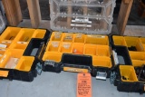 (3) DEWALT PACKOUT KITS WITH ASSORTED TOOLING; DRILL BITS, TAPS AND RESHARPENED BITS
