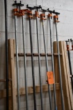 (7) PIPE CLAMPS, APPROX 6'