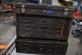 KENNEDY 2 PIECE 12 DRAWER MACHINIST TOOL BOX WITH CONTENTS, 28