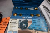 PARTIAL ROCKLER TEMPLATE GUIDE KIT WITH BOX AND CASE, 8 OF 11 PIECES