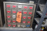 HOBART 25 COMPARTMENT PARTS ORGANIZER WITH CONTENTS, 19