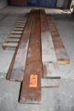 PALLET OF PRIMARILY ROUGH SAWN MAHOGANY LUMBER, LENGTHS UP TO 12' MOSTLY 8