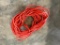 HEAVY DUTY ORANGE EXTENSION CORD, APPROX 60' PLUS- PICTURE IS REPRESENTATIVE