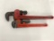 (2) RIDGID HEAVY DUTY PIPE WRENCHES 14