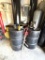 (3) 55 GALLON DRUMS: HYDRAULIC FLUID, WASTE AND ABSORBENT
