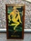 VINTAGE SNAP-ON CLOCK PIN-UP GIRL, 22 3/4