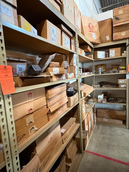 (3) METAL SHELVING UNITS WITH GRACO PUMP SUPPORT: #109105 HOSE COUPLED, 6';