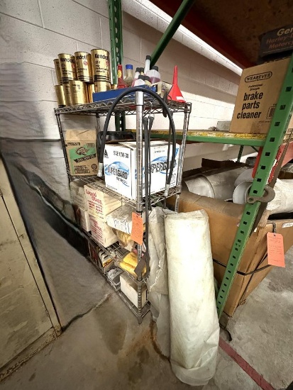 WIRE SHELVING UNIT 14"D X 35.5"W X 54 1/4"H WITH CONTENTS: (17) KENDALL GT-1 HIGH PERFORMANCE